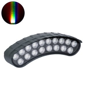 TREELIGHT-KINA 90686 Κυρτή Μπάρα Φωτισμού Wall Washer με Αντιθαμβωτική Γρίλια Ειδική για Φυτά – Δέντρα LED 18W 1530lm 15° DC 24V Αδιάβροχο IP67 L24.5 x W7 x H8cm RGBW DMX512 – Γκρι Ανθρακί – 3 Years Warranty