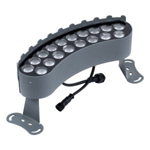 TREELIGHT-KINA 90685 Κυρτή Μπάρα Φωτισμού Wall Washer με Αντιθαμβωτική Γρίλια Ειδική για Φυτά – Δέντρα LED 18W 1710lm 30° DC 24V Αδιάβροχο IP65 Μ25 x Π6.5 x Υ6cm Φυσικό Λευκό 4500K – Γκρι Ανθρακί – 3 Years Warranty