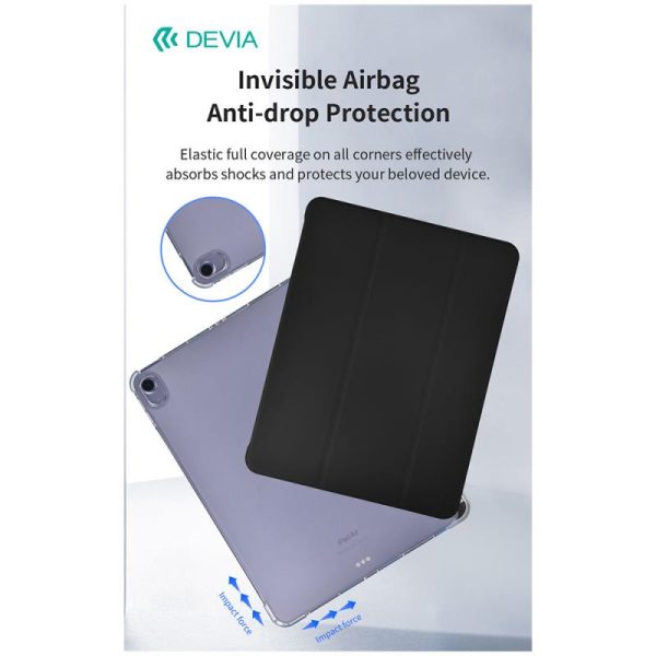 Θήκη Flip TPU Devia Apple iPad Air 11 (2024) Cool Series Μαύρο - Image 2