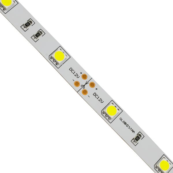 70010 Ταινία LED SMD 5050 5m 7.2W/m 30LED/m 792lm/m 120° DC 12V IP20 Ψυχρό Λευκό 6000K - Image 2