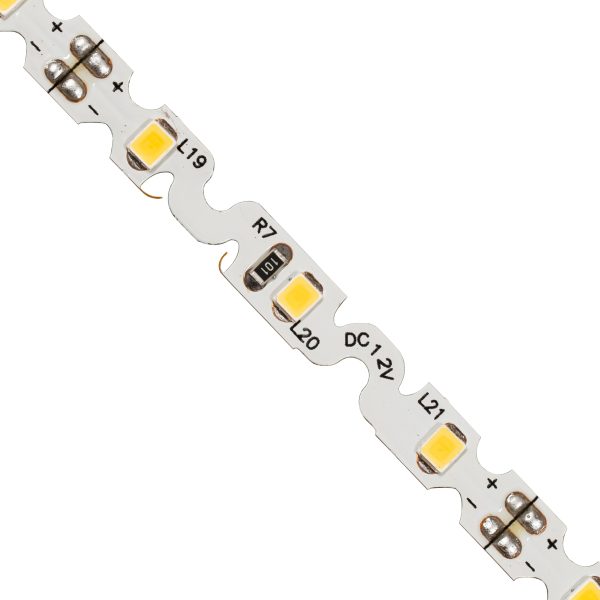 70042 Ταινία LED Τύπου S Ζιγκ Ζαγκ SMD 2835 5m 6W/m 60LED/m 924lm/m 120° DC 12V IP20 Θερμό Λευκό 3000K - 5 Χρόνια Εγγύηση - Image 2