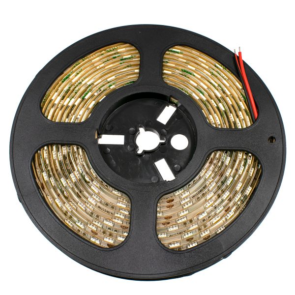 70122 Ταινία LED SMD 5050 5m 14.4W/m 60LED/m 1497lm/m 120° DC 12V Αδιάβροχη IP65 Θερμό Λευκό 3000K - 5 Χρόνια Εγγύηση - Image 3