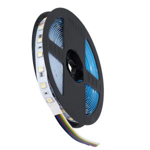 70263 Ταινία LED SMD 5050 RGBW + WW 5in1 5m 24W/m 60LED/m 120° DC 24V IP20 2400lm/m Πολύχρωμη RGB – Ψυχρό Λευκό 6000K – Φυσικό Λευκό 4500K – Θερμό Λευκό 2700K – 5 Χρόνια Εγγύηση