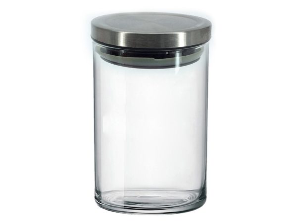 Δοχείο Με Μεταλλικό Πώμα Διάφανο Γυαλί 1.2lt