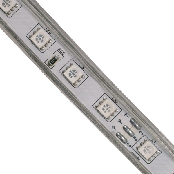 70507 Slim Ταινία Μονής Σειράς Epistar LED SMD 5050 1m 12W/m 60LED/m 1572lm/m 120° DC 230V Αδιάβροχη IP68 RGB Dimmable - Image 3