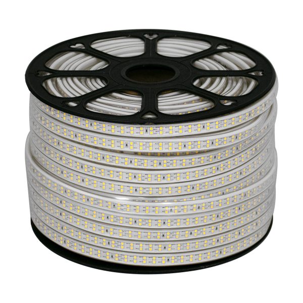 70511 Wide Ταινία Διπλής Σειράς Epistar LED SMD 2835 1m 24W/m 180LED/m 3288lm/m 120° DC 230V Αδιάβροχη IP68 Φυσικό Λευκό 4500K Dimmable - Image 2