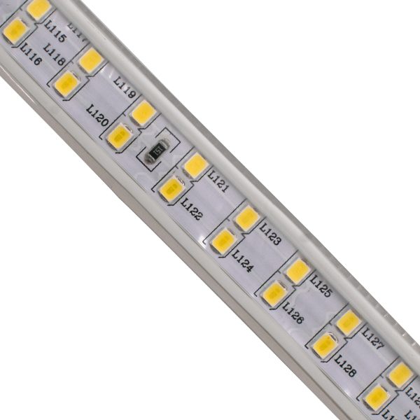 70512 Wide Ταινία Διπλής Σειράς Epistar LED SMD 2835 1m 24W/m 180LED/m 3216lm/m 120° DC 230V Αδιάβροχη IP68 Θερμό Λευκό 2700K Dimmable - Image 3