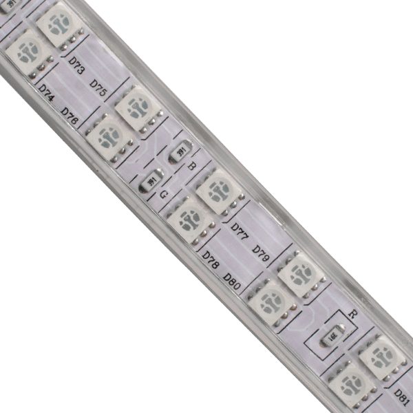 70517 Wide Ταινία Διπλής Σειράς Epistar LED SMD 5050 1m 24W/m 60LED/m 3144lm/m 120° DC 230V Αδιάβροχη IP68 RGB Dimmable - Image 3