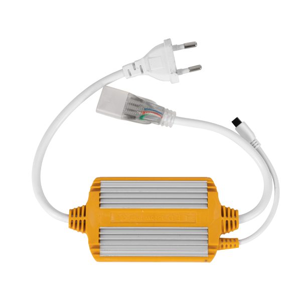 70541 RGB Controller με Ασύρματο Χειριστήριο IR - Μεταλλάκτης Τροφοδοσίας AC/DC 230V IP68 Wide Ταινίας Διπλής Σειράς LED RGB 4 Pin Max 1500W - Έως 100 Μέτρα - Image 4