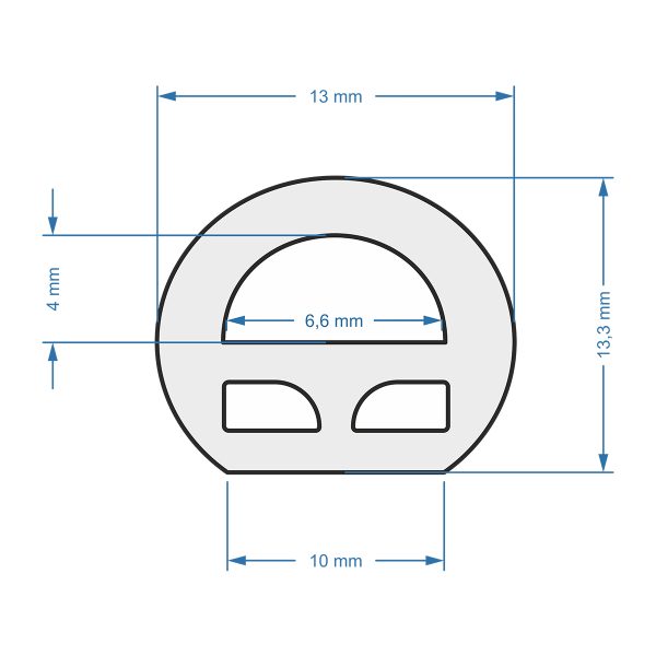 70582 TUBE 360° Degree Neon Flex Epistar LED SMD 2835 1m 12W/m 120LED/m 1080lm/m 360° DC 24V Αδιάβροχη IP68 Θερμό Λευκό 3000K Dimmable - Image 3