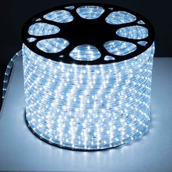 70600 Φωτοσωλήνας LED DIODE 1m 3.9W/m 36LED/m 195lm/m 360° DC 230V Αδιάβροχος IP68 Ψυχρό Λευκό 6000K Dimmable - Image 2