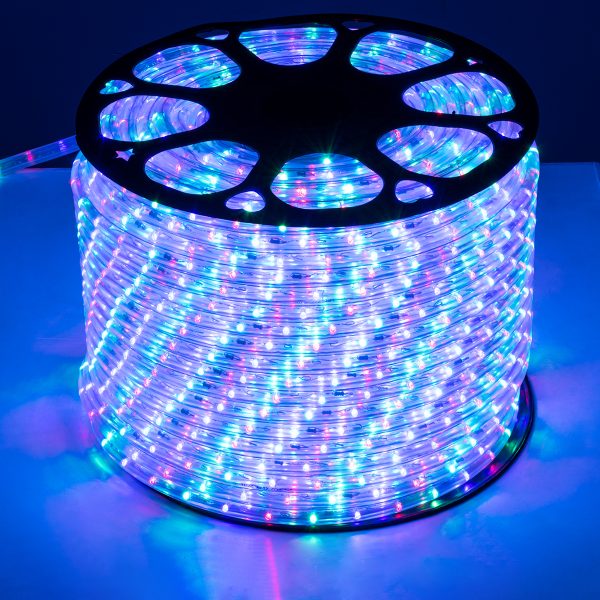 70607 Φωτοσωλήνας LED DIODE 1m 3.9W/m 36LED/m 117lm/m 360° DC 230V Αδιάβροχος IP68 Πολύχρωμος RGB Dimmable - Image 2