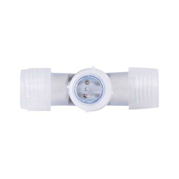 70663 Σύνδεσμος Cross (+) για RGB Φωτοσωλήνα LED 360° Degree DC 230V 2 Pin Αδιάβροχος IP68 - Image 3
