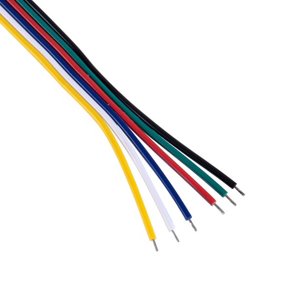 70680 Καλώδιο Σύνδεσης Connector RGBW+WW με 15cm Καλώδιο 6 PIN για Controller - Image 4