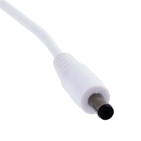 70681 Καλώδιο Διακόπτης ON/OFF DC 12-24V 180cm από Jack Male 2.1x5.5mm σε Female 2.1x5.5mm Λευκό L185 x W1.9 x H1.5cm - Image 4