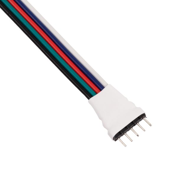 70696 RGB+W Connector με 15cm Καλώδιο 5 PIN - Image 2