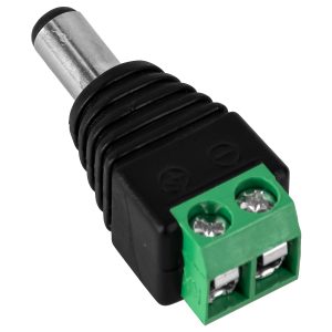 70702 Βύσμα Τροφοδοσίας DC Αρσενικό – Male Jack Connector σε Κλέμα 5.5 x 2.1mm