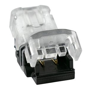 70714 Ταχυσύνδεσμος Ένωσης IP20 – Strip To Cable Connector για Ένωση 1 x Μονόχρωμης Ταινίας LED Πλάτους 8mm με 1 x Καλώδιο Τροφοδοσίας