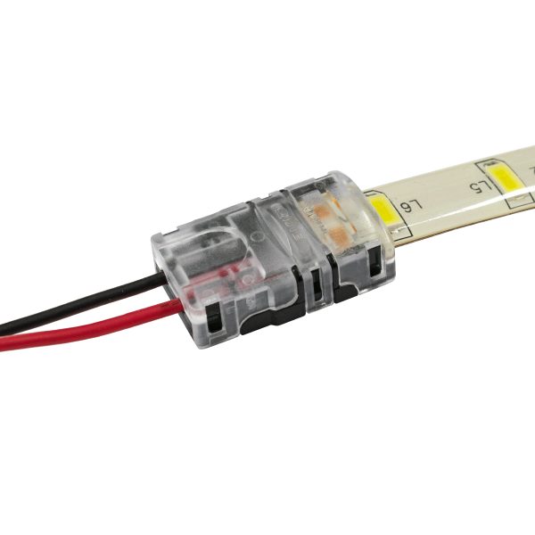 70716 Αδιάβροχος Ταχυσύνδεσμος Ένωσης IP65 - Strip To Cable Connector για Ένωση 1 x Μονόχρωμης Αδιάβροχης Ταινίας LED Πλάτους 8mm με 1 x Καλώδιο Τροφοδοσίας - Image 4