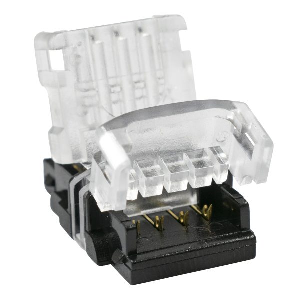70722 Ταχυσύνδεσμος Ένωσης IP20 - Strip To Cable Connector για Ένωση 1 x RGB Ταινίας LED Πλάτους 10mm με 1 x Καλώδιο Τροφοδοσίας - Image 2