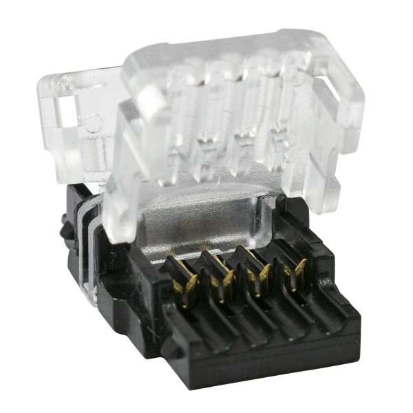 70722 Ταχυσύνδεσμος Ένωσης IP20 - Strip To Cable Connector για Ένωση 1 x RGB Ταινίας LED Πλάτους 10mm με 1 x Καλώδιο Τροφοδοσίας - Image 3