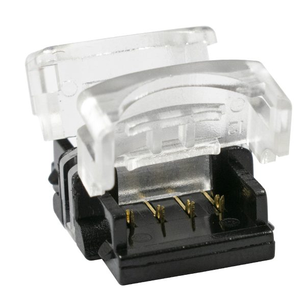 70723 Αδιάβροχος Ταχυσύνδεσμος Ένωσης IP65 - Strip To Strip Connector για Ένωση 2 x RGB Αδιάβροχες Ταινίες LED Πλάτους 10mm - Image 2
