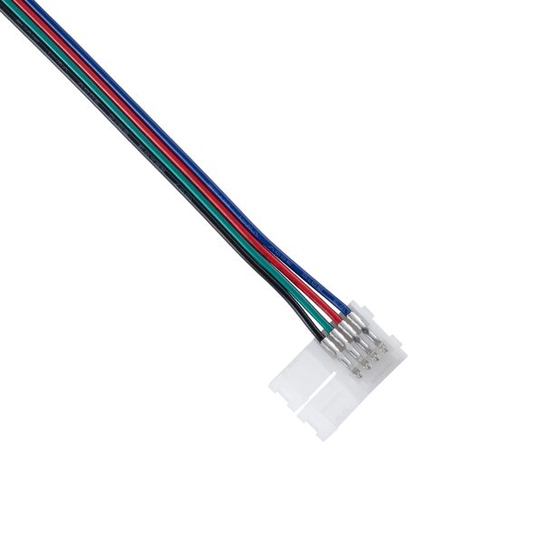 70730 Μονός Connector Ατερμάτιστος με 15cm Καλώδιο για Όλες τις RGB Ταινίες LED 10mm - Image 3