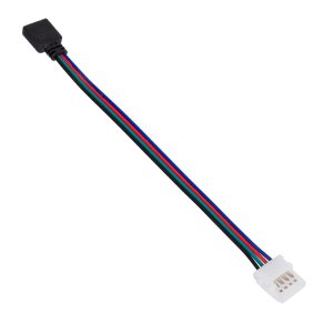 70741 Ταχυσύνδεσμος Τροφοδοσίας IP20 – Strip To Power Connector 4 PIN για Ένωση 1 x RGB Ταινία LED Πλάτους 10mm