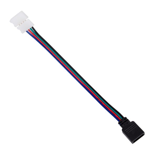 70741 Ταχυσύνδεσμος Τροφοδοσίας IP20 - Strip To Power Connector 4 PIN για Ένωση 1 x RGB Ταινία LED Πλάτους 10mm - Image 4