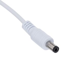 70747 Καλώδιο Τροφοδοσίας DC 2 Μέτρων από Jack Male 2.1×5.5mm σε 2 x 0.3mm Ατερμάτιστο Καλώδιο Μ200 x Π1.1cm Λευκό