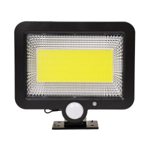 71460 Αυτόνομος Ηλιακός Προβολέας LED 100 COB 20W 1200lm με Ενσωματωμένη Μπαταρία 2400mAh – Φωτοβολταϊκό Πάνελ με Αισθητήρα Ημέρας-Νύχτας – PIR Αισθητήρα Κίνησης Αδιάβροχο IP65 Ψυχρό Λευκό 6000K