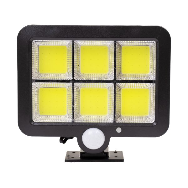 71463 Αυτόνομος Ηλιακός Προβολέας LED 120 6 x COB 35W 1800lm με Ενσωματωμένη Μπαταρία 2400mAh - Φωτοβολταϊκό Πάνελ με Αισθητήρα Ημέρας-Νύχτας - PIR Αισθητήρα Κίνησης Αδιάβροχο IP65 Ψυχρό Λευκό 6000K - Image 2