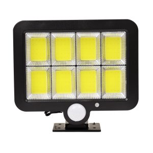71464 Αυτόνομος Ηλιακός Προβολέας LED 160 8 x COB 40W 2000lm με Ενσωματωμένη Μπαταρία 2400mAh – Φωτοβολταϊκό Πάνελ με Αισθητήρα Ημέρας-Νύχτας – PIR Αισθητήρα Κίνησης Αδιάβροχο IP65 Ψυχρό Λευκό 6000K