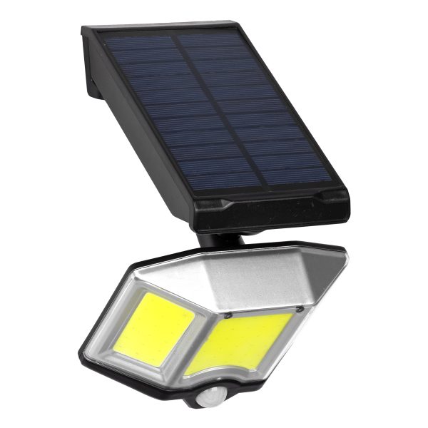 71482 Αυτόνομος Ηλιακός Προβολέας LED COB 20W 1500lm με Ενσωματωμένη Μπαταρία 2400mAh - Φωτοβολταϊκό Πάνελ με Αισθητήρα Ημέρας-Νύχτας - PIR Αισθητήρα Κίνησης και Ασύρματο Χειριστήριο IR Αδιάβροχο IP65 Ψυχρό Λευκό 6000K - Image 3
