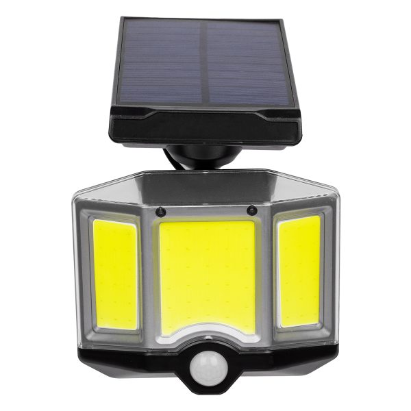 71482 Αυτόνομος Ηλιακός Προβολέας LED COB 20W 1500lm με Ενσωματωμένη Μπαταρία 2400mAh - Φωτοβολταϊκό Πάνελ με Αισθητήρα Ημέρας-Νύχτας - PIR Αισθητήρα Κίνησης και Ασύρματο Χειριστήριο IR Αδιάβροχο IP65 Ψυχρό Λευκό 6000K - Image 4