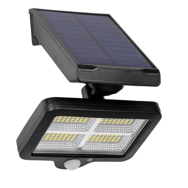 71483 Αυτόνομος Ηλιακός Προβολέας LED SMD 20W 1500lm με Ενσωματωμένη Μπαταρία 2400mAh - Φωτοβολταϊκό Πάνελ με Αισθητήρα Ημέρας-Νύχτας - PIR Αισθητήρα Κίνησης και Ασύρματο Χειριστήριο IR Αδιάβροχο IP65 Ψυχρό Λευκό 6000K - Image 3