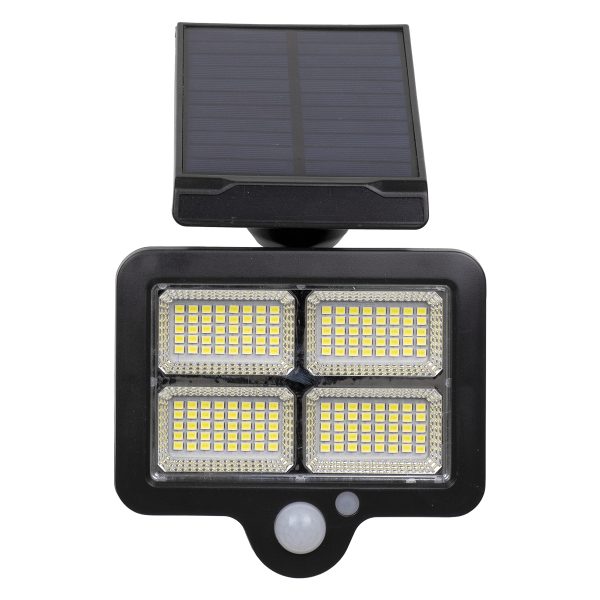 71483 Αυτόνομος Ηλιακός Προβολέας LED SMD 20W 1500lm με Ενσωματωμένη Μπαταρία 2400mAh - Φωτοβολταϊκό Πάνελ με Αισθητήρα Ημέρας-Νύχτας - PIR Αισθητήρα Κίνησης και Ασύρματο Χειριστήριο IR Αδιάβροχο IP65 Ψυχρό Λευκό 6000K - Image 4