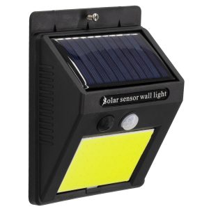 71495 Αυτόνομο Ηλιακό Φωτιστικό LED COB 10W 1000lm με Ενσωματωμένη Μπαταρία 1200mAh – Φωτοβολταϊκό Πάνελ με Αισθητήρα Ημέρας-Νύχτας και PIR Αισθητήρα Κίνησης Αδιάβροχο IP65 Ψυχρό Λευκό 6000K