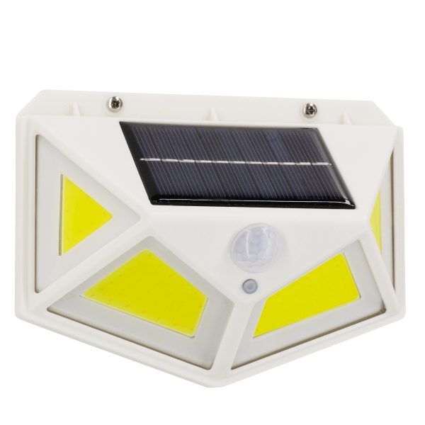 71497 Αυτόνομο Ηλιακό Φωτιστικό LED COB 10W 1000lm με Ενσωματωμένη Μπαταρία 1200mAh - Φωτοβολταϊκό Πάνελ με Αισθητήρα Ημέρας-Νύχτας και PIR Αισθητήρα Κίνησης Αδιάβροχο IP65 Ψυχρό Λευκό 6000K - Image 3