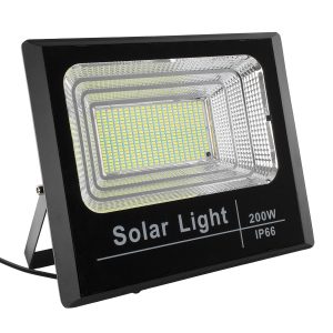 HERMES 71558 Αυτόνομος Ηλιακός Προβολέας LED SMD 200W 16000lm με Ενσωματωμένη Μπαταρία 20000mAh – Φωτοβολταϊκό Πάνελ με Αισθητήρα Ημέρας-Νύχτας και Ασύρματο Χειριστήριο RF 2.4Ghz Αδιάβροχος IP66 Ψυχρό Λευκό 6000K – 3 Χρόνια Εγγύηση