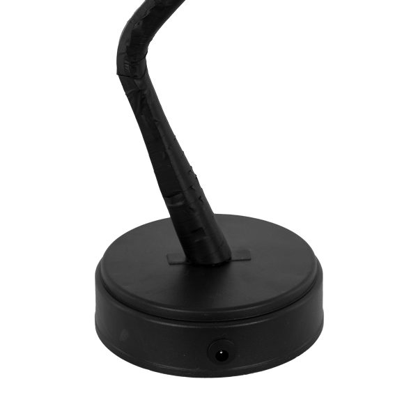71589 Επιτραπέζιο Φωτιστικό Πορτατίφ LED 3W 300lm 360° με Μπαταρίες (Δεν Περιλαμβάνονται) IP20 Θερμό Λευκό 3000K Μαύρο Πλαστικό - Μ40 x Π40 x Υ50cm - 2 Xρόνια Εγγύηση - Image 3