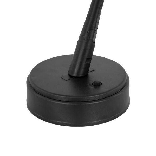 71589 Επιτραπέζιο Φωτιστικό Πορτατίφ LED 3W 300lm 360° με Μπαταρίες (Δεν Περιλαμβάνονται) IP20 Θερμό Λευκό 3000K Μαύρο Πλαστικό - Μ40 x Π40 x Υ50cm - 2 Xρόνια Εγγύηση - Image 4
