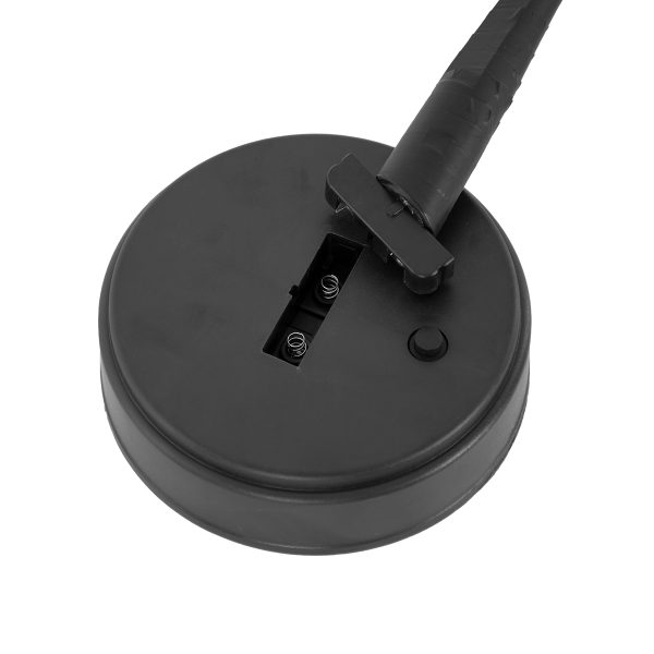 71589 Επιτραπέζιο Φωτιστικό Πορτατίφ LED 3W 300lm 360° με Μπαταρίες (Δεν Περιλαμβάνονται) IP20 Θερμό Λευκό 3000K Μαύρο Πλαστικό - Μ40 x Π40 x Υ50cm - 2 Xρόνια Εγγύηση - Image 5