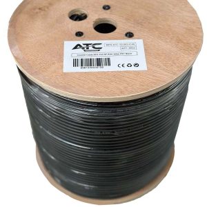 ATC Στροφείο RF ATC-723 RG6 300μ PET Μαύρο