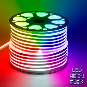 70578 OVALE 120° Degree Neon Flex Epistar LED SMD 5050 1m 18W/m 60LED/m 1260lm/m 120° DC 230V Αδιάβροχη IP68 RGB Dimmable