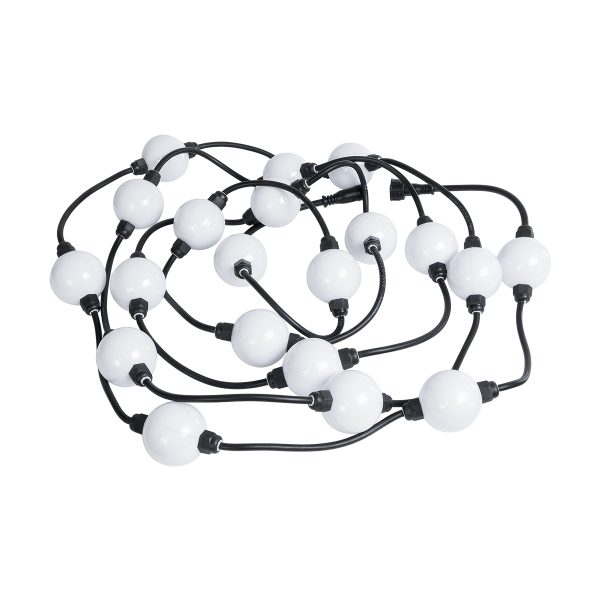 73722 Digital Pixel Addressable Facade Module Chain String with 20 Spots - Ψηφιακή Αλυσίδα - Γιρλάντα με 20 Σποτ LED SMD 3535 30W 60LED 20PIXEL SPI/TTL Protocol IC WS2811/SM16703P 1300lm 360° DC 12V Αδιάβροχο IP67 Πολύχρωμο RGB - Φ5 x Μ460cm - 3 Χρόνια Εγ - Image 3