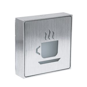 SENSATI 75661 Φωτιστικό Τοίχου Ένδειξης HOT COFFEE LED 1W AC 220-240V IP20 – Σώμα Αλουμινίου – Μ11 x Π11 x Υ3cm – Πορτοκαλί