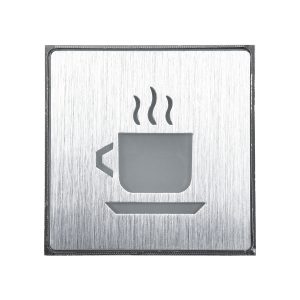 SENSATI 75661 Φωτιστικό Τοίχου Ένδειξης HOT COFFEE LED 1W AC 220-240V IP20 – Σώμα Αλουμινίου – Μ11 x Π11 x Υ3cm – Πορτοκαλί