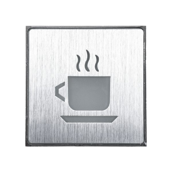 SENSATI 75661 Φωτιστικό Τοίχου Ένδειξης HOT COFFEE LED 1W AC 220-240V IP20 - Σώμα Αλουμινίου - Μ11 x Π11 x Υ3cm - Πορτοκαλί - Image 2