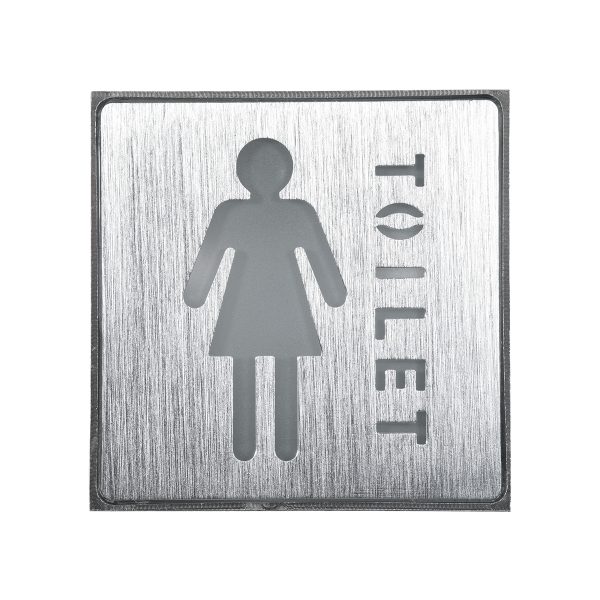 SENSATI 75655 Φωτιστικό Τοίχου Ένδειξης TOILET WOMAN LED 1W AC 220-240V IP20 - Σώμα Αλουμινίου - Μ11 x Π11 x Υ3cm - Κόκκινο - Image 2